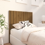 Testiera per Letto Miele 95,5x4x100cm in Legno Massello di Pino