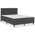 Letto a Molle Grigio Scuro in Tessuto 180x200 cm