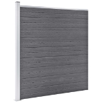 Pannelli Recinzione WPC 7 Quadrati 1 Inclinato 1311x186cm Grigi