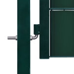 Cancello per Recinzione in PVC e Acciaio 100x81 cm Verde