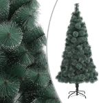 Albero Natale Artificiale LED e Palline Verde 150cm PVC e PE