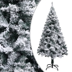 Set Albero Natale Artificiale con LED e Palline Verde 150cm PVC