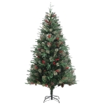 Albero di Natale con Pigne Verde 195 cm PVC e PE