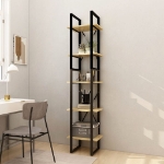 Libreria a 5 Ripiani 40x30x175 cm in Legno di Pino