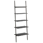 Scaffale Pendente a 5 Livelli Nero 64x34x185,5 cm