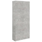 Libreria Grigio Cemento 82,5x30,5x185,5 cm in Truciolato