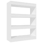 Libreria/Divisorio Bianco 80x30x103 cm in Legno Multistrato