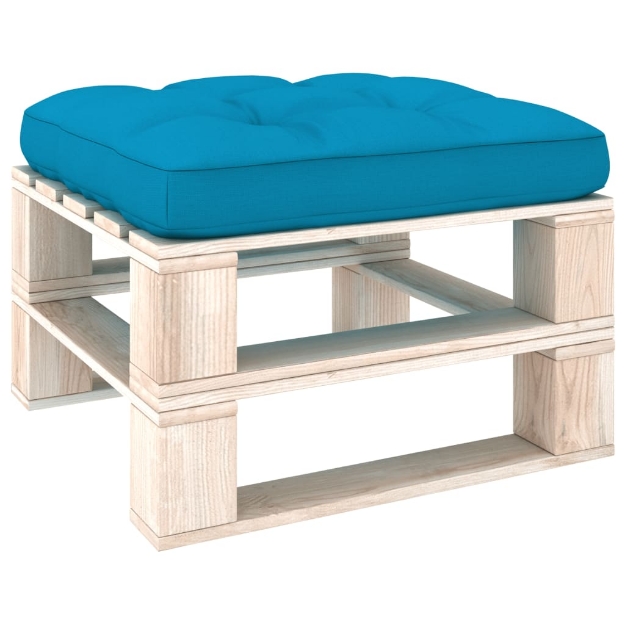 Cuscino per Divano Pallet Blu 58x58x10 cm