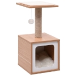 Albero per Gatti con Tappeto Tiragraffi in Sisal 62 cm