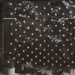 Luci di Natale Rete Bianco Caldo 3x2m 204 LED Interni Esterni