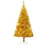 Set Albero Natale Artificiale con LED e Palline Oro 120cm PET