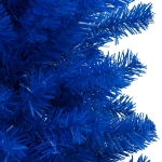 Set Albero Natale Artificiale con LED e Palline Blu 240 cm PVC