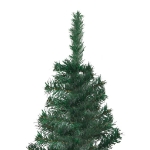 Albero Natale Angolare con LED e Palline Verde 120cm PVC