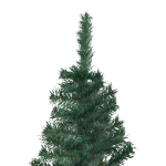 Albero Natale Angolare con LED e Palline Verde 240cm PVC