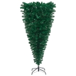 Albero di Natale Artificiale Capovolto con LED e Palline 120 cm