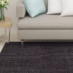 Tappeto in Sisal Naturale 66x200 cm Nero