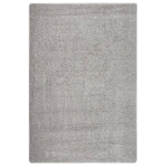 Tappeto Shaggy Grigio Chiaro 140x200 cm Antiscivolo