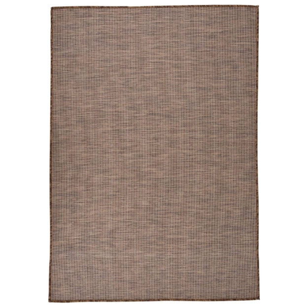 Tappeto da Esterni a Tessitura Piatta 160x230 cm Marrone