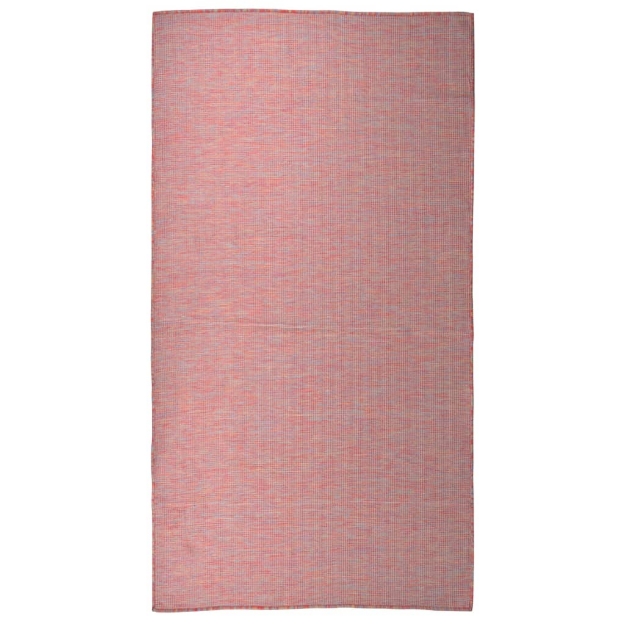 Tappeto da Esterni a Tessitura Piatta 80x150 cm Rosso