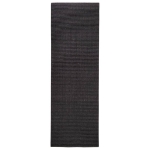 Tappeto in Sisal Naturale 66x200 cm Nero