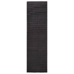 Tappeto in Sisal Naturale 100x350 cm Nero