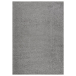 Tappeto Shaggy a Pelo Alto Grigio 140x200 cm