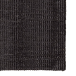 Tappeto in Sisal Naturale 80x300 cm Nero