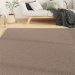 Tappeto Shaggy a Pelo Alto Beige 140x200 cm