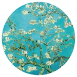 WallArt Cerchio Carta da Parati Almond Blossom 142,5 cm