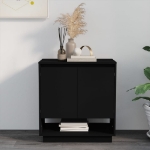 Credenza Nera 70x41x75 cm in Truciolato