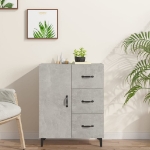 Credenza Grigio Cemento 69,5x34x90 cm in Legno Multistrato