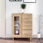 Credenza Rovere Sonoma 69,5x34x90 cm in Legno Multistrato