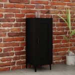 Credenza Nero 34,5x34x90 cm in Legno Multistrato