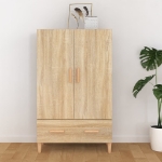 Credenza Rovere Sonoma 70x31x115 cm in Legno Multistrato