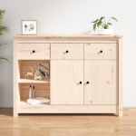 Credenza 100x35x74 cm in Legno Massello di Pino