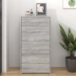 Credenza 6 Cassetti Grigio Sonoma 50x34x96 cm Legno Multistrato