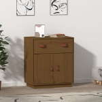 Credenza Miele 65,5x40x75 cm in Legno Massello di Pino