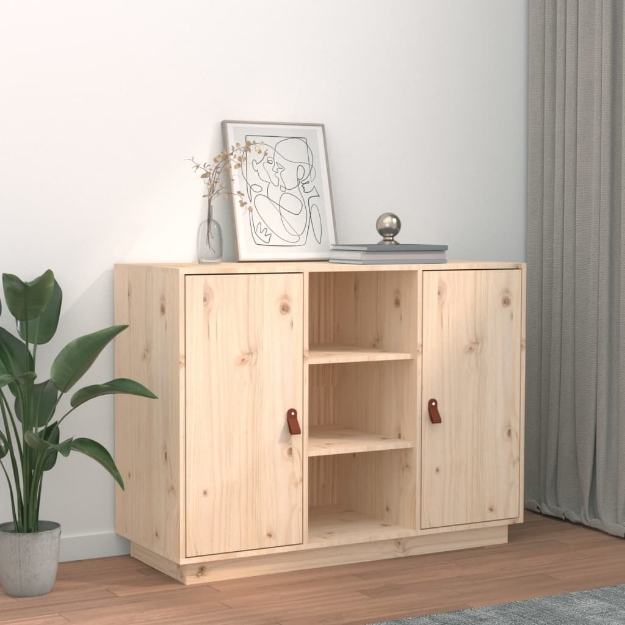 Credenza 100x40x75 cm in Legno Massello di Pino