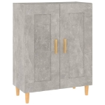 Credenza Grigio Cemento 69,5x34x90 cm in Legno Multistrato