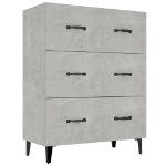 Credenza Grigio Cemento 69,5x34x90 cm in Legno Multistrato