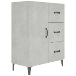 Credenza Grigio Cemento 69,5x34x90 cm in Legno Multistrato