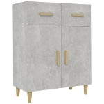 Credenza Grigio Cemento 69,5x34x89 cm in Legno Multistrato