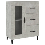 Credenza Grigio Cemento 69,5x34x90 cm in Legno Multistrato