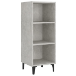 Credenza Grigio Cemento 34,5x32,5x90 cm in Legno Multistrato