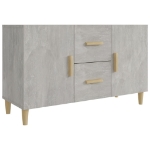 Credenza Grigio Cemento 100x36x60 cm in Legno Multistrato