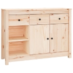 Credenza 100x35x74 cm in Legno Massello di Pino