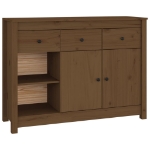 Credenza Miele 100x35x74 cm in Legno Massello di Pino