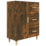 Credenza Rovere Fumo 69,5x34x90 cm in Legno Multistrato