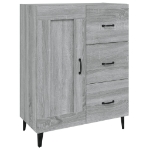 Credenza Grigio Sonoma 69,5x34x90 cm in Legno Multistrato