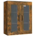 Armadietto Pensile a Parete Rovere Fumo 69,5x34x90 cm